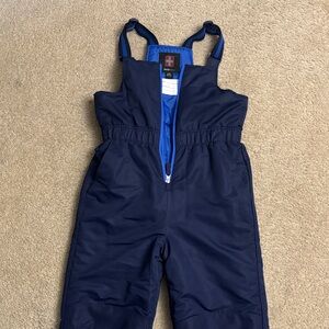 Kids Navy Blue Snow Bib